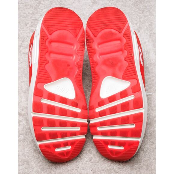 Nike Air Max 90 LV8 Sail Siren Red Pink Platform Sneakers Womens 9.5 HF5073-133 - Picture 5 of 16